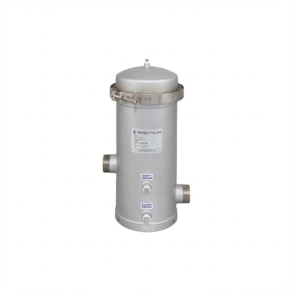 SFH-SPC-3-10-2-GP-ML : SPECTRUM INOX 3 X 10" Filter Housing 2" with Gauge Ports