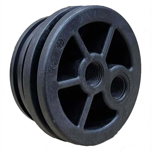 SMH-SP-3/8-ENDPLUG : AXEON End Plug 2.5" Diameter 3/8" FNPT for SMH-SP Housings 208246 | GAPS Water Treatment