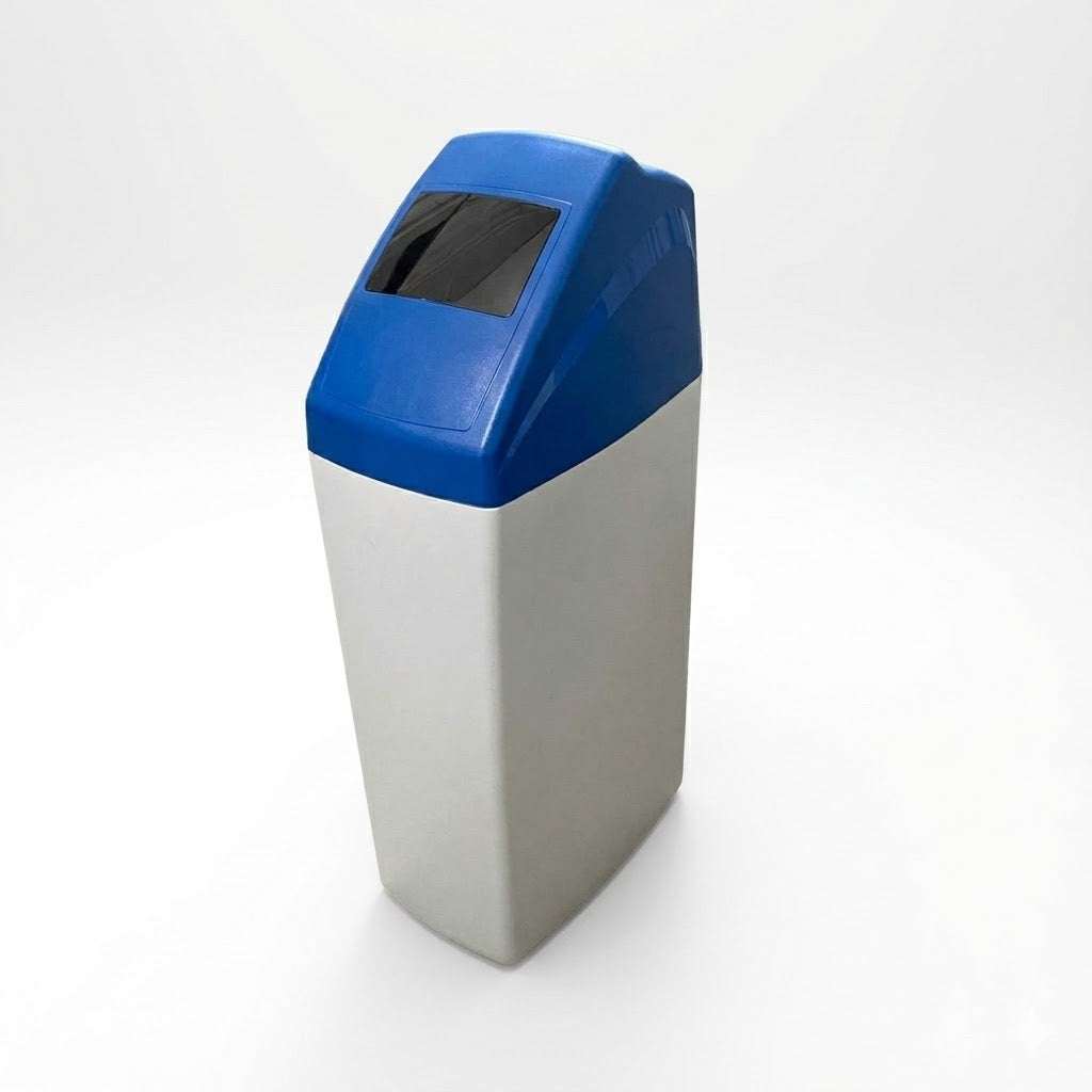 Fleck 5600SXT Meter Controlled Water Softener Swan Cabinet Swan 25 Litre Organic Scavenger