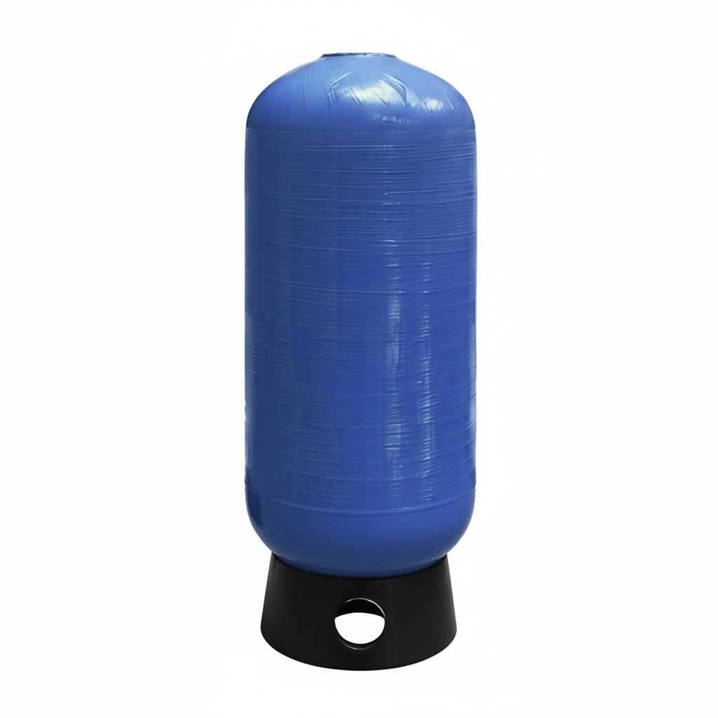 Composite Vessel 4" Threaded Top and Bottom Hole with Base for water treatment and storage