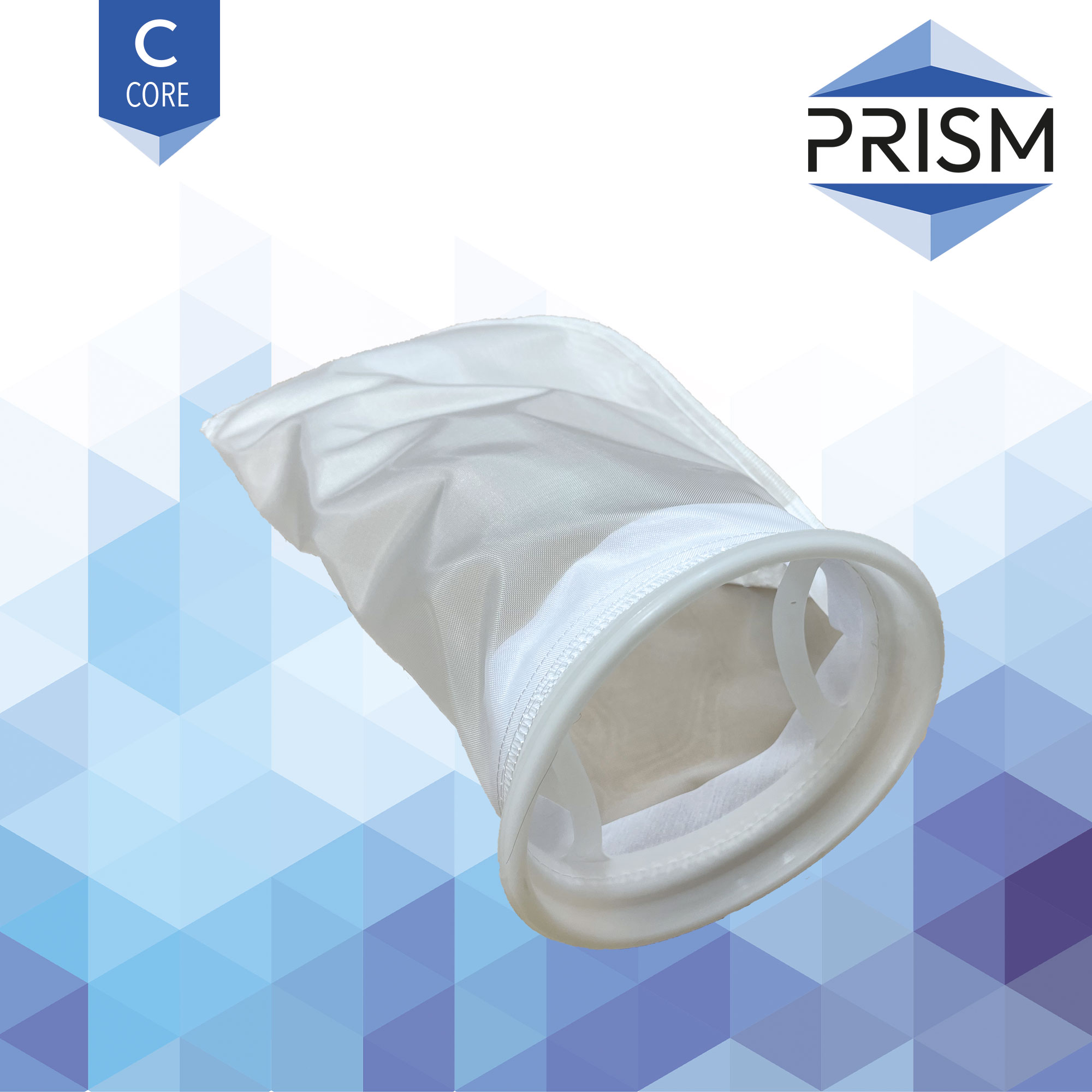 FB-NY-200-7x16-C    PRISM CORE RANGE :  Bag Nylon 200 micron Size 1 Polypropylene Flanged Neck