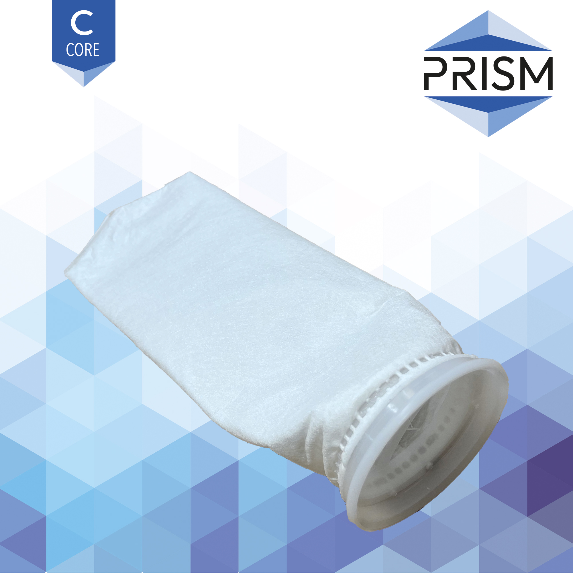 FB-PP-100-4x14-C    PRISM CORE RANGE :  Bag Polypropylene 100 micron Size 4 Polypropylene Flanged Neck