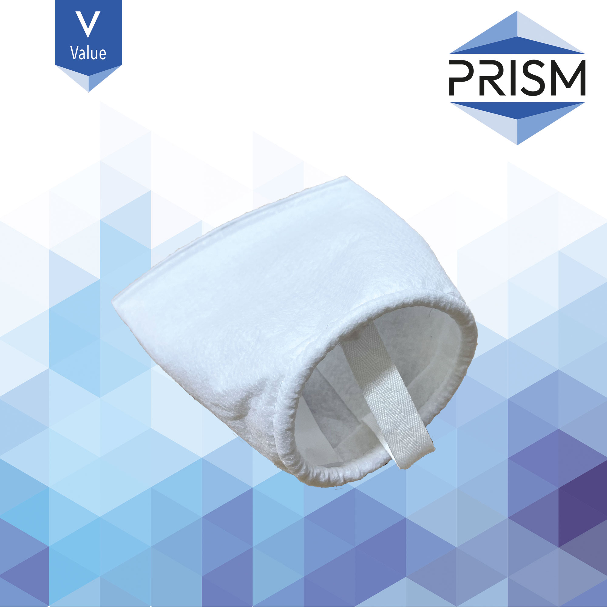 FB-PP-100-4x9-V    PRISM VALUE RANGE :  Bag Polypropylene 100 micron Size 3 Polypropylene Neck Ring