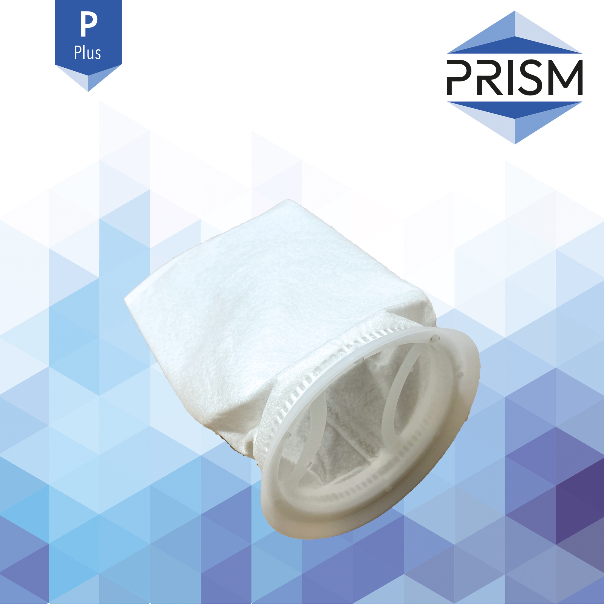 FB-PL-200-7x16-P    PRISM PLUS RANGE :  Bag Polyester 200 micron Size 1 Polypropylene Flared Neck