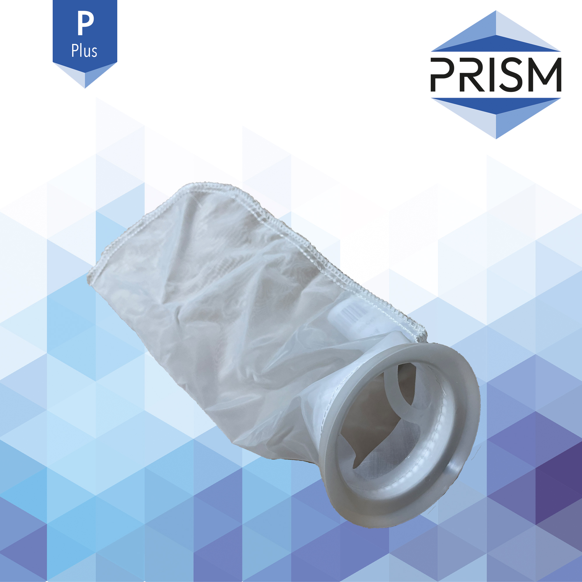 FB-NY-300-4x14-P    PRISM PLUS RANGE :  Bag Nylon 300 micron Size 4 Polypropylene Flared Neck