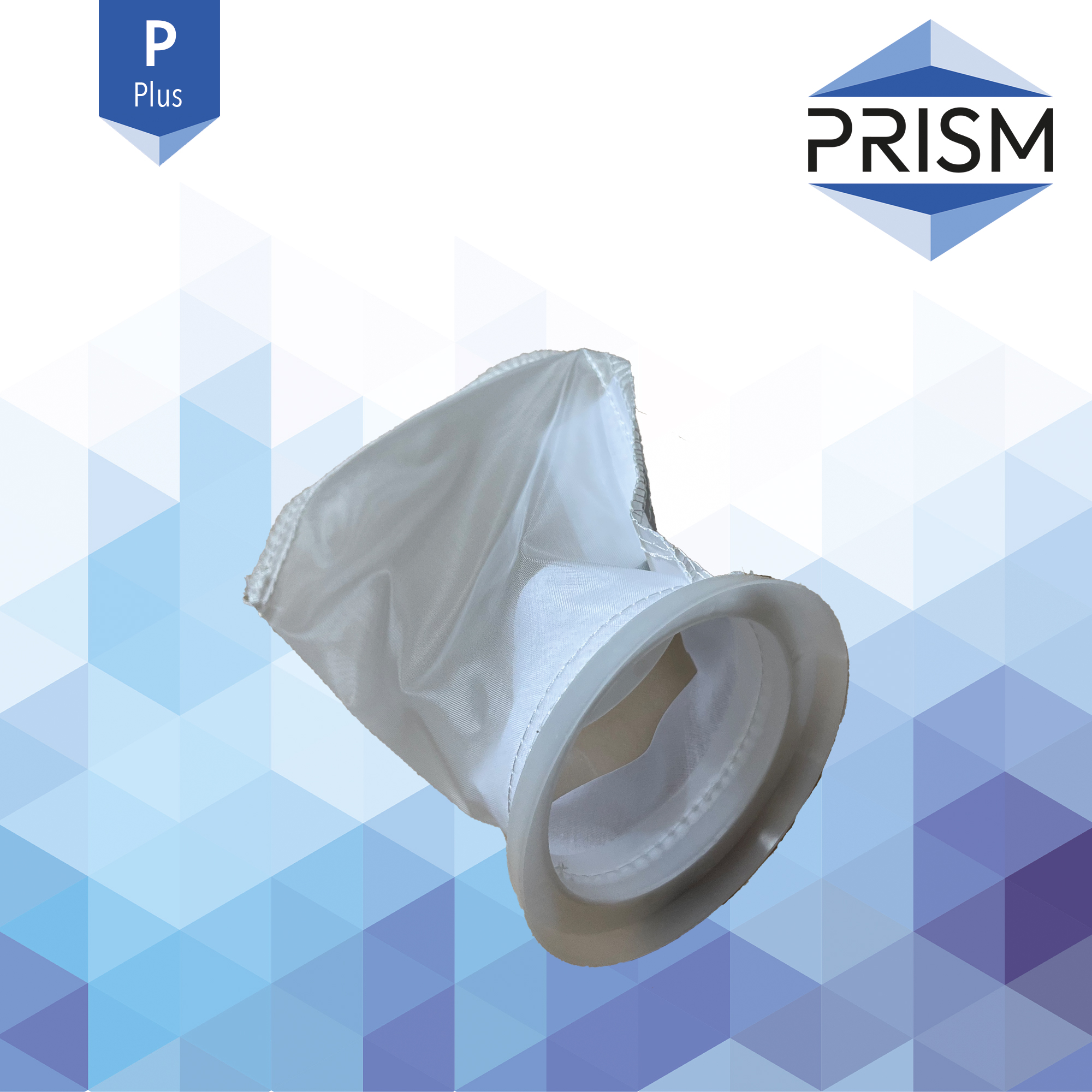 FB-NY-200-4x9-P    PRISM PLUS RANGE :  Bag Nylon 200 micron Size 3 Polypropylene Flared Neck
