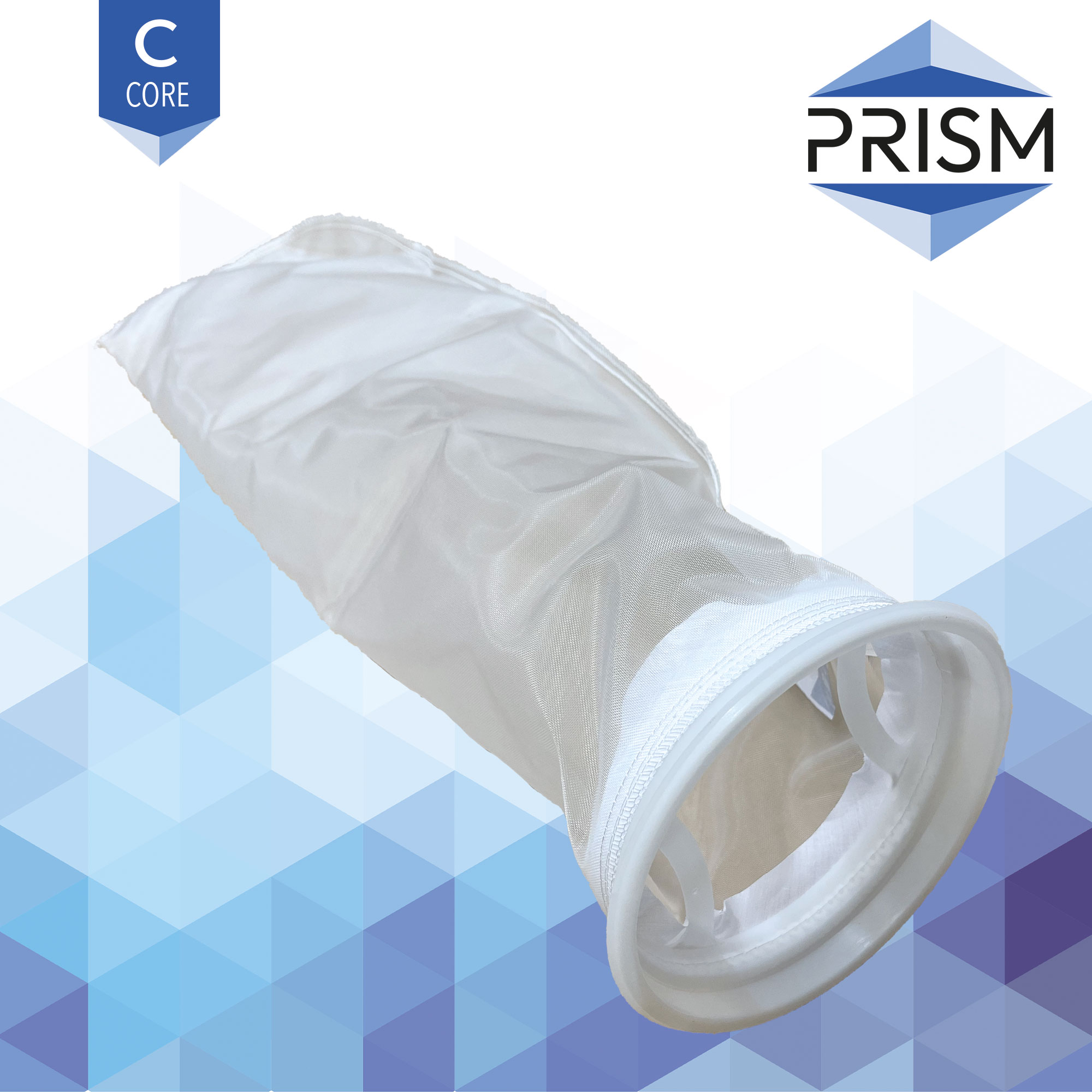 FB-NY-400-7x32-C    PRISM CORE RANGE :  Bag Nylon 400 micron Size 2 Polypropylene Flanged Neck