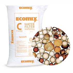 Ecomix C 25 Litres (Iron  Manganese  High Organic Matter  Ammonium  Hardness)