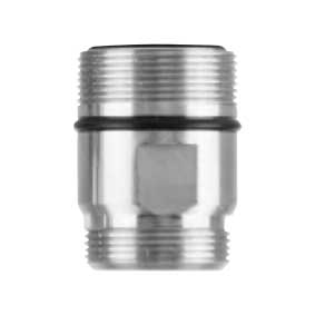 MTF-TA24-S/S : Tap Adaptor Stainless Steel 22mm BSPM x 24mm BSPM with O-rings
