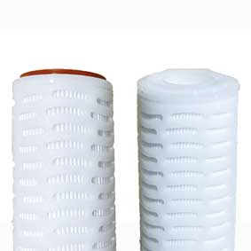 PPP-0.1-10AGS : SPECTRUM Premier Pleat Polypropylene Filter 0.1 micron 10'' SOE/Closed/Silicone Gasket