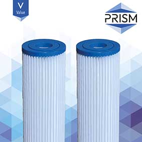 FC-SPPL-20-R5-1X-V PRISM VALUE RANGE : Polyester Pleated Filter 20 micron 4 7/8