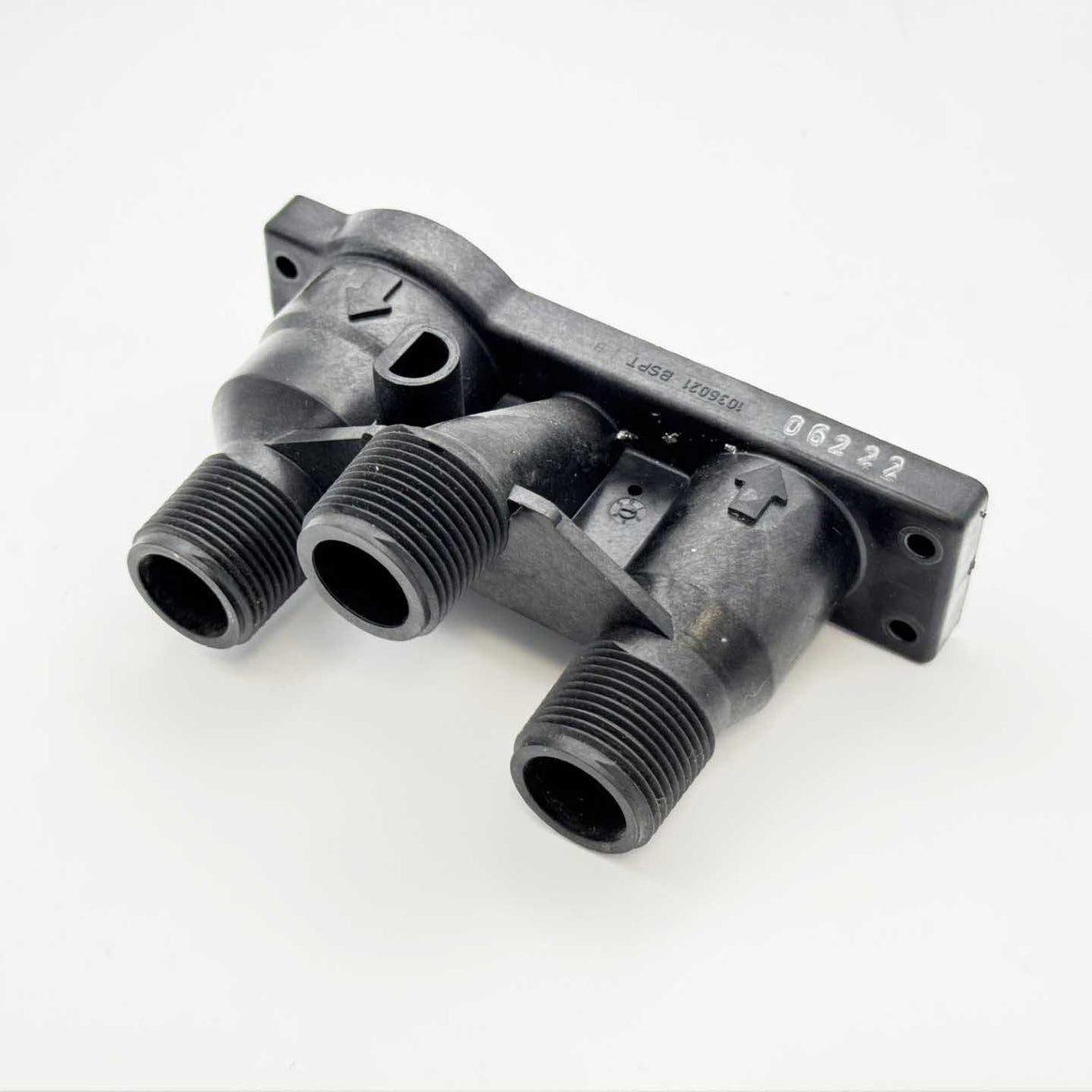Autotrol 1234260 Turbine Manifold 3/4" BSP Male Noryl for Meter Valves