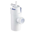 Ecosoft siphon connection set for compact water purification systems in the UK with overflow protection and easy installation