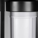 Ecosoft Aquapoint XL Duo whole house water filter with dual filtration and heavy-duty steel rack installation