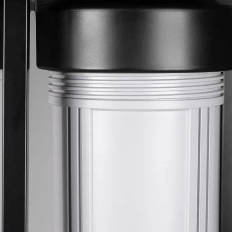 Ecosoft Aquapoint XL Duo whole house water filter with dual filtration and heavy-duty steel rack installation