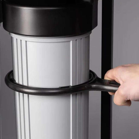 Ecosoft Aquapoint XL Duo whole house water filter with dual filtration and heavy-duty steel rack