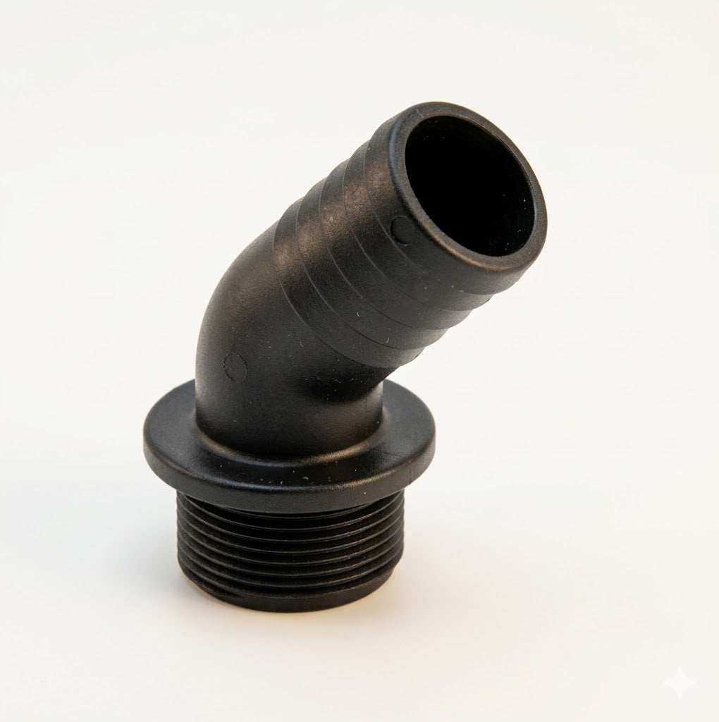 Fleck 19699SP Hose Barb 45˚