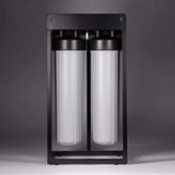 Ecosoft Aquapoint XL Duo whole house water filter with dual filtration system and heavy-duty steel rack