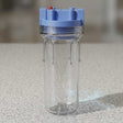 Pentair Pentek 2G Standard Housing 10 inch clear water filter housing with pressure relief button