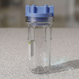 Pentair Pentek 2G Standard Housing 10 inch clear water filter housing unit with pressure relief button