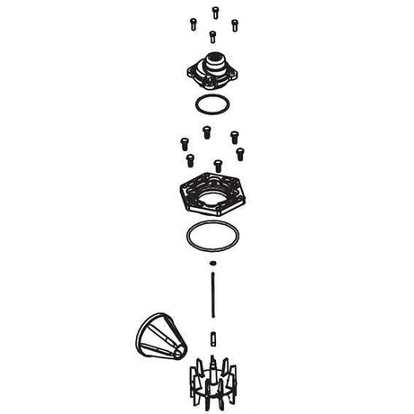 Fleck 62078-02 Service Kit 3" SS Meter 3900 Ext Range | GAPS Water Treatment