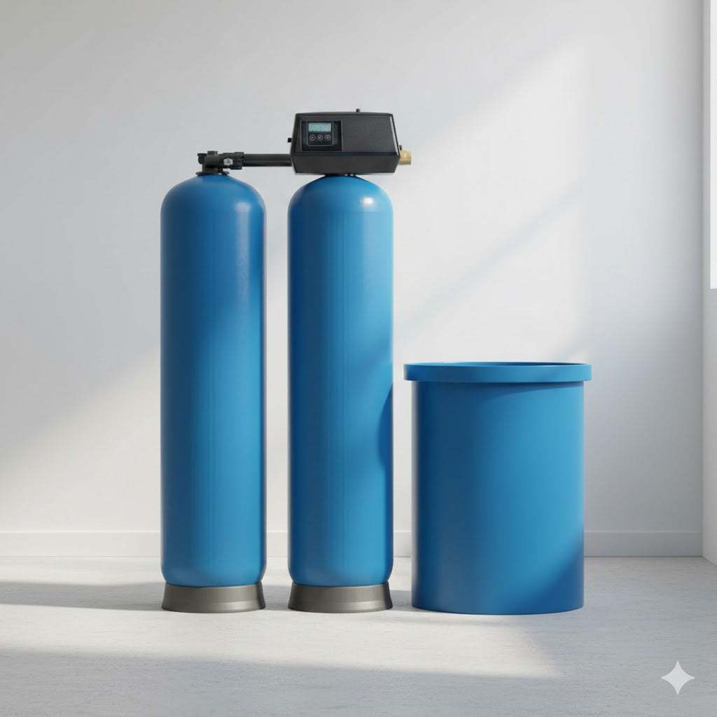 Fleck 9100 SXT Duplex Meter Controlled Softener kit 1" 0.5 -3.0 m³/hr