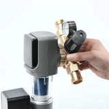 Sediment Disc Water Filter AR 1 inch with automatic flushing and 40-micron polymer disc cartridge for clean water filtration