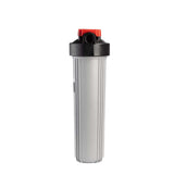Ecosoft Big Blue 4.5"x20" water filter housing with activated carbon filter and mounting bracket