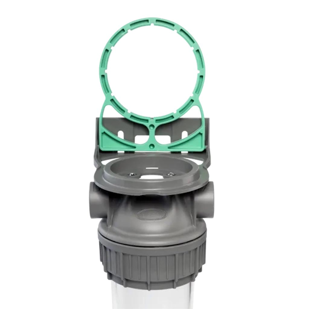 Ecosoft 3P Grey Mono 10" water filter with venturi valve and drain in grey housing