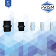 FHA-R-1/4-C PRISM CORE RANGE NIPPLE-1/4 : 1/4" Plastic Nipple NPT White