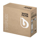 Ecosoft 3P Grey Triplex 10 inch water filter housing with brass ports and triple-stage design