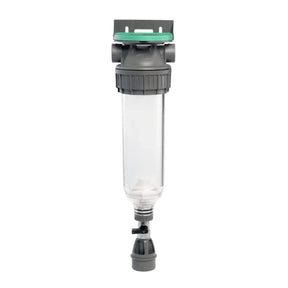 Ecosoft 3P Grey Mono 10" Water Filter with venturi valve and twistable drain for efficient sediment removal