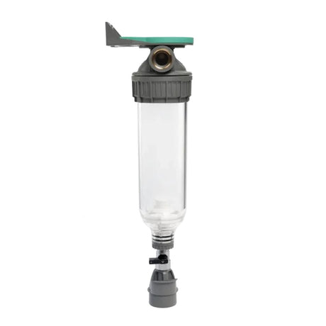 Ecosoft 3P Grey Mono 10" water filter with venturi valve and ½” drain for efficient sediment removal and durable filtration