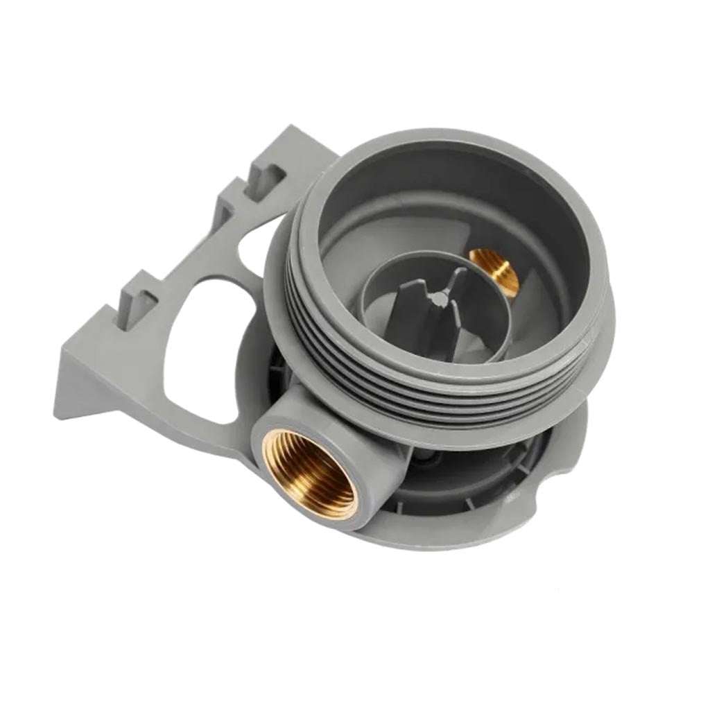 Ecosoft 3P Grey Mono 10-inch water filter with venturi valve and ½” drain for efficient sediment removal