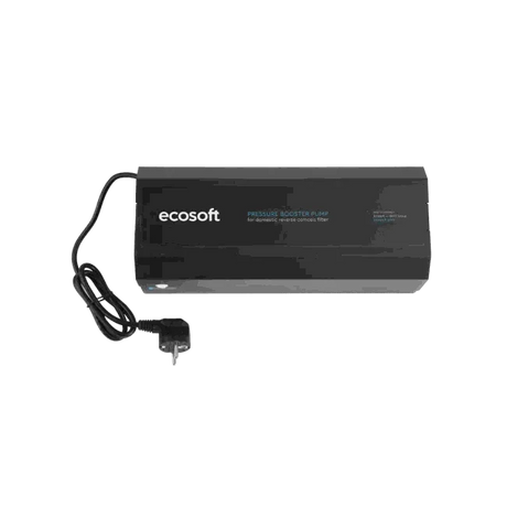 Ecosoft pressure booster pump for reverse osmosis system with tubing and fittings in the UK