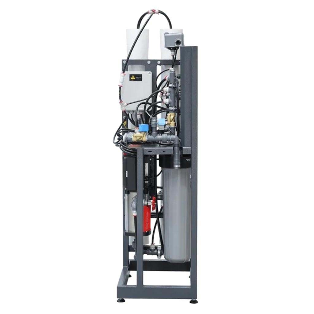 Ecosoft Professional MO12000 4-inch reverse osmosis system with 500 LPH capacity and energy-efficient design diagram