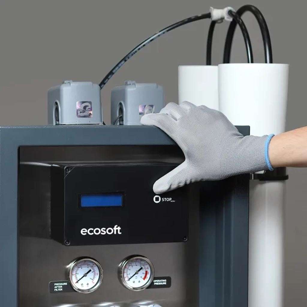 Ecosoft Professional MO12000 4-inch reverse osmosis system with 500 LPH capacity and advanced water purification technology