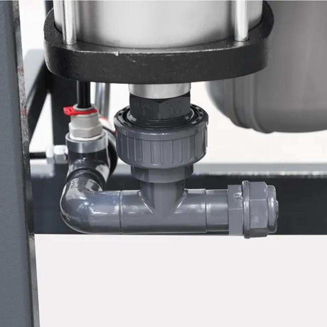 Ecosoft MO6500 Professional 4-inch RO system producing 250 liters per hour with Grundfos pump and OC5000 controller in steel frame