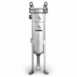 SPECTRUM INOX Bag Housing stainless steel Size 4 with swing-bolt closure and pressure gauges