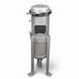 SPECTRUM INOX stainless steel Size 1 bag filter housing with pressure gauges and 2" BSP connections