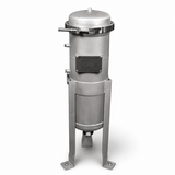 SPECTRUM INOX stainless steel Size 1 bag filter housing with pressure gauges and 2" BSP connections