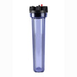 Spectrum 20” clear regular diameter filter housing with 3/4” ports for reliable filtration and easy visual inspection
