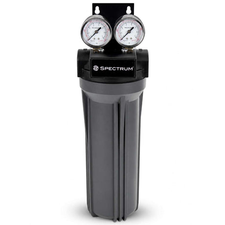 SPECTRUM SFHS-1-10SD single 10-inch water filter housing with adaptor kit for versatile water filtration