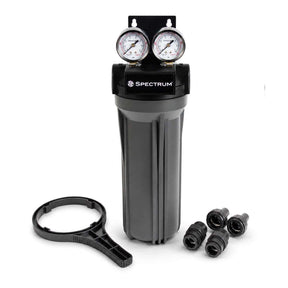 SPECTRUM SFHS-1-10SD 10 inch single stage water filter housing with adaptor kit