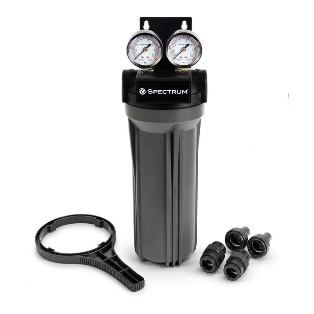 SPECTRUM SFHS-1-10SD 10 inch single stage water filter housing with adaptor kit