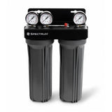 SPECTRUM Economic Three Stage Housing System 10inch with adaptor kit for compact dual-stage water filtration