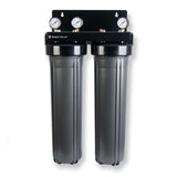 SPECTRUM Aqualyze Double System Large Diameter 20-inch dual water filter housing with adaptor kit for high-capacity water purification