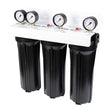 SPECTRUM Economic Three Stage Housing System 10inch triple polypropylene water filter with adaptor kit