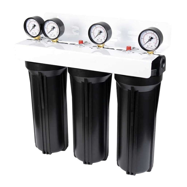SPECTRUM Economic Three Stage Housing System 10inch triple polypropylene water filter with adaptor kit