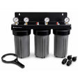 SPECTRUM Aqualyze Triple System Large Diameter 10-inch water filtration with triple polypropylene housings and adaptor kit